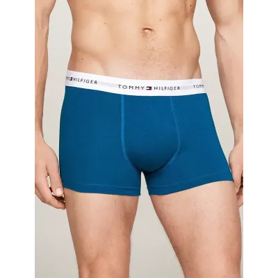 Pack de 3 boxers homme Tommy Hilfiger ESSENTIAL LOGO WAISTBAND UM0UM02768-0UG multicolore avec ceinture logo élastique