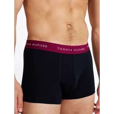 Pack de 5 boxers homme Tommy Hilfiger CONTRAST LOGO WAISTBAND UM0UM03061-0T5 multicolore avec ceinture logo contrastée