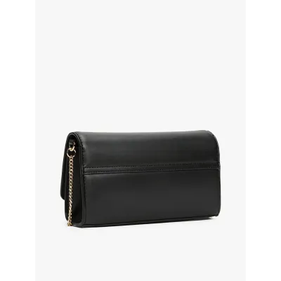 Sac bandoulière femme Tommy Hilfiger Chain Strap Crossbody Bag Noir AW0AW16891-BDS avec chaîne amovible