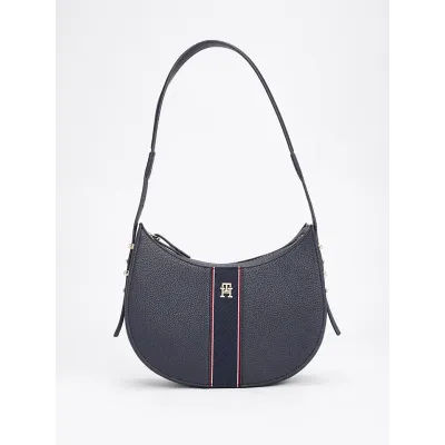 Sac à bandoulière femme Tommy Hilfiger Legacy Shoulder Bag Bleu Marine AW0AW16899-DW6 en polyuréthane