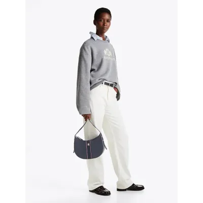 Sac à bandoulière femme Tommy Hilfiger Legacy Shoulder Bag Bleu Marine AW0AW16899-DW6 en polyuréthane