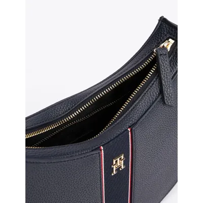 Sac à bandoulière femme Tommy Hilfiger Legacy Shoulder Bag Bleu Marine AW0AW16899-DW6 en polyuréthane