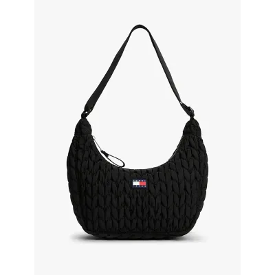 Sac bandoulière Tommy Jeans Urban X-Body Quilted noir pour femme, référence AW0AW17546-BDS