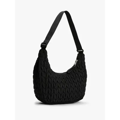 Sac bandoulière Tommy Jeans Urban X-Body Quilted noir pour femme, référence AW0AW17546-BDS