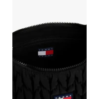 Sac bandoulière Tommy Jeans Urban X-Body Quilted noir pour femme, référence AW0AW17546-BDS