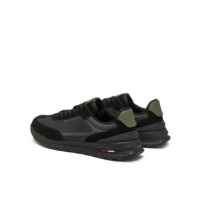 Baskets Tommy Hilfiger Leather Cleat Classic Trainers noires pour homme, référence FM0FM05328-BDS