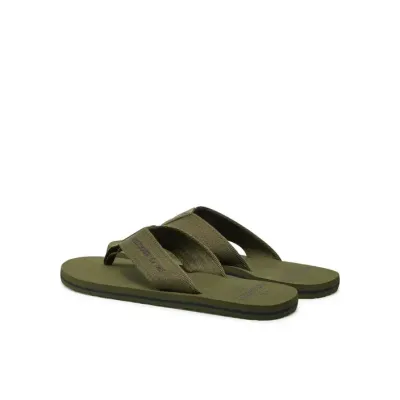Tongs Tommy Hilfiger Hilfiger 85 Beach Sandal kaki pour homme, référence FM0FM05339-RBN