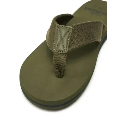 Tongs Tommy Hilfiger Hilfiger 85 Beach Sandal kaki pour homme, référence FM0FM05339-RBN