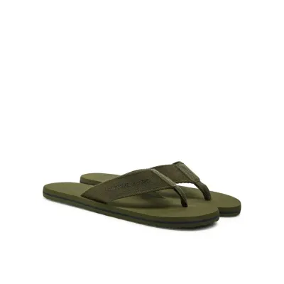 Tongs Tommy Hilfiger Hilfiger 85 Beach Sandal kaki pour homme, référence FM0FM05339-RBN