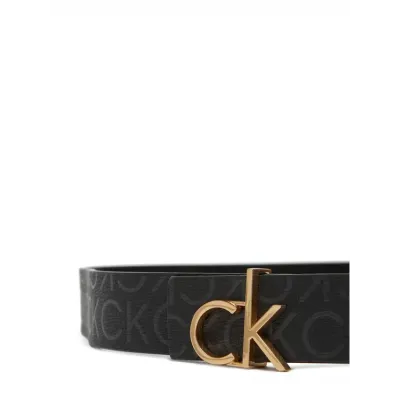 Ceinture femme Calvin Klein CK Buckle Reversible Noire LV04F7038G-UB1 avec boucle logo CK