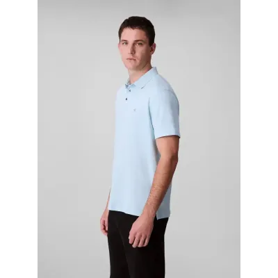 Polo homme Calvin Klein Short Sleeve SUPIMA Chest Embroidery bleu LV04LB276G-3UD en coton