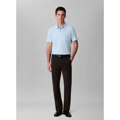 Polo homme Calvin Klein Short Sleeve SUPIMA Chest Embroidery bleu LV04LB276G-3UD en coton
