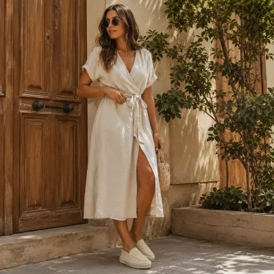 Mocassins femme en cuir beige à plateforme EMC101-DBG