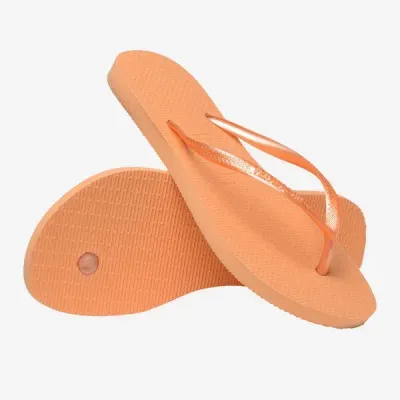 Tongs Havaianas Slim orange 4000030-0027 à brides fines et semelle en caoutchouc