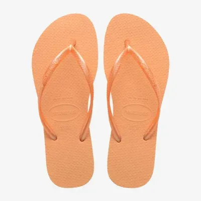 Tongs Havaianas Slim orange 4000030-0027 à brides fines et semelle en caoutchouc