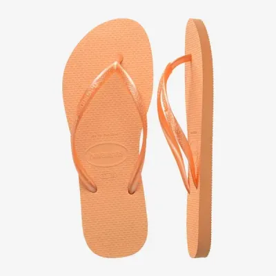 Tongs Havaianas Slim orange 4000030-0027 à brides fines et semelle en caoutchouc