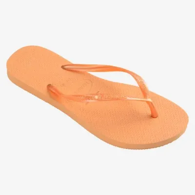 Tongs Havaianas Slim orange 4000030-0027 à brides fines et semelle en caoutchouc