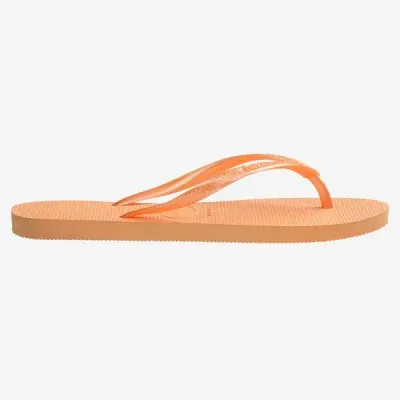 Tongs Havaianas Slim orange 4000030-0027 à brides fines et semelle en caoutchouc