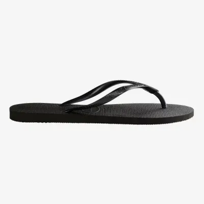 Tongs Havaianas Slim noires 4000030-0090 à brides fines et semelle en caoutchouc