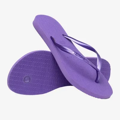 Tongs Havaianas Slim violettes 4000030-3503 à brides fines et semelle en caoutchouc