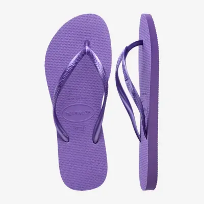 Tongs Havaianas Slim violettes 4000030-3503 à brides fines et semelle en caoutchouc