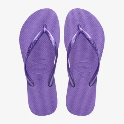 Tongs Havaianas Slim violettes 4000030-3503 à brides fines et semelle en caoutchouc