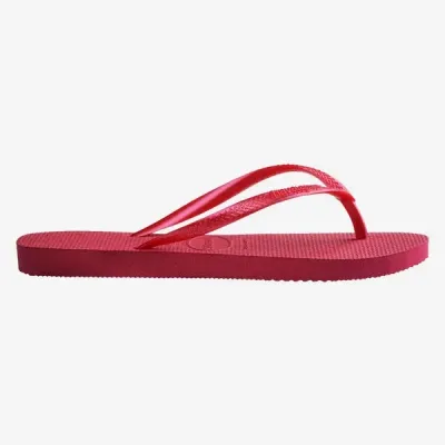Tongs Havaianas Slim roses 4000030-5241 à brides fines et semelle en caoutchouc