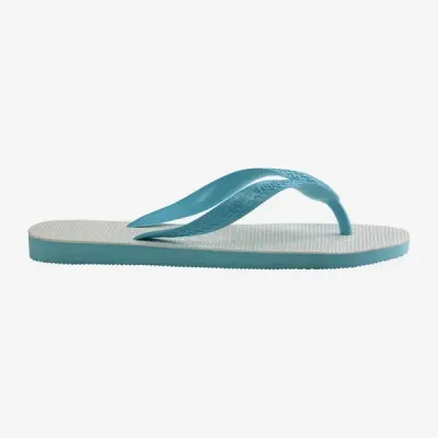 Tongs Havaianas Tradicional Blanc/Bleu 4001280-0031 à semelle en caoutchouc