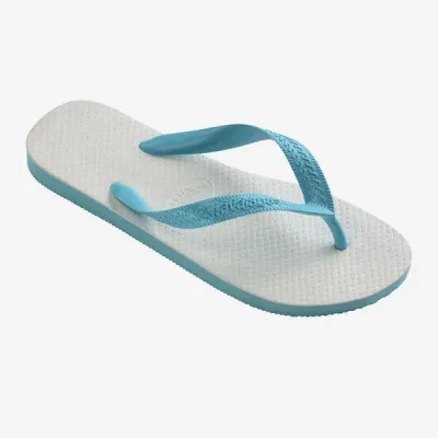 Tongs Havaianas Tradicional Blanc/Bleu 4001280-0031 à semelle en caoutchouc