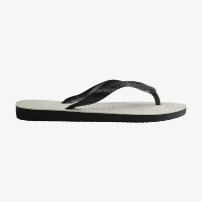 Tongs Havaianas Tradicional Blanc/Noir 4001280-0090 à semelle en caoutchouc