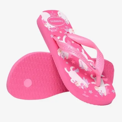 Tongs Havaianas Kids Fantasy roses 4103405-5784 avec motifs fantaisie et pin décoratif