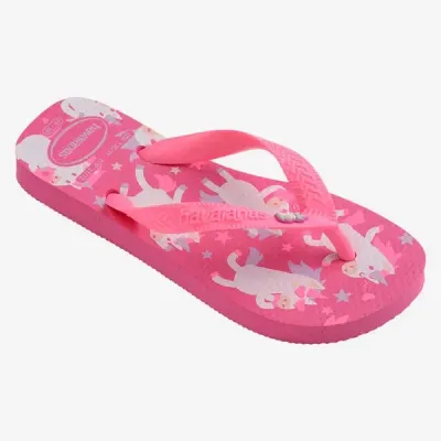 Tongs Havaianas Kids Fantasy roses 4103405-5784 avec motifs fantaisie et pin décoratif