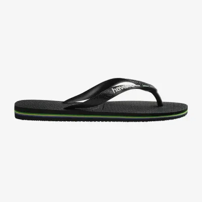 Tongs Havaianas Brasil Logo noires 4110850-1069 avec drapeau brésilien