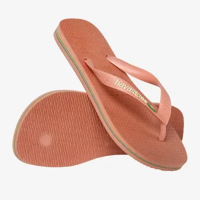 Tongs Havaianas Brasil Logo Corail 4110850-9259 avec drapeau brésilien