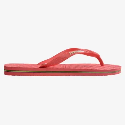 Tongs Havaianas Brasil Logo roses 4110850-9260 avec drapeau brésilien