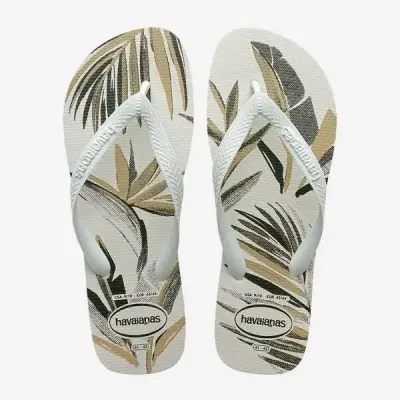 Tongs Havaianas Aloha blanches 4111355-7153 à imprimé floral tropical