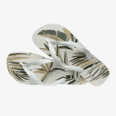 Tongs Havaianas Aloha blanches 4111355-7153 à imprimé floral tropical