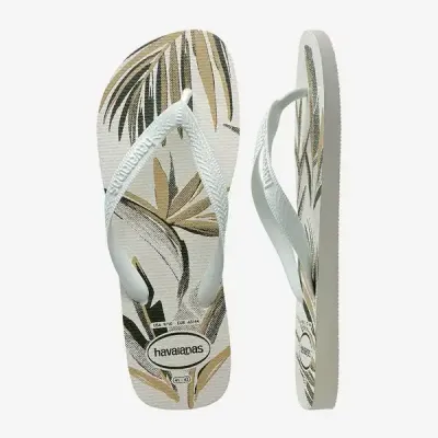 Tongs Havaianas Aloha blanches 4111355-7153 à imprimé floral tropical