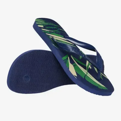 Tongs Havaianas Aloha bleues 4111355-9380 à imprimé floral tropical