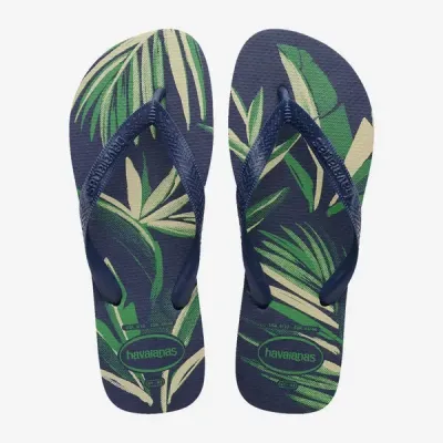 Tongs Havaianas Aloha bleues 4111355-9380 à imprimé floral tropical