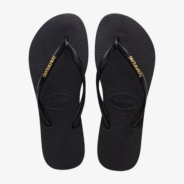 HAVAIANAS SLIM LOGO METALLIC