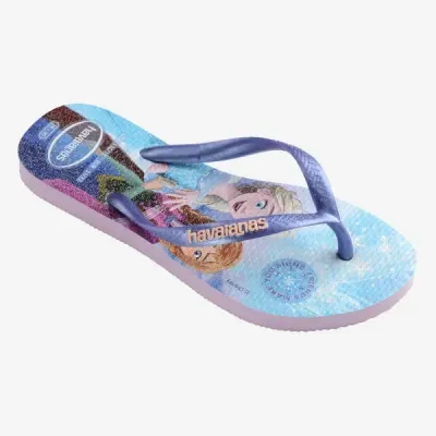 Tongs Havaianas Kids Slim Princess multicolores 4123328-0397 avec princesses Disney et semelle scintillante