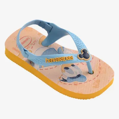 Sandales bébé Havaianas Baby Disney Classics II bleues 4137007-1740 avec motifs Disney et bride arrière