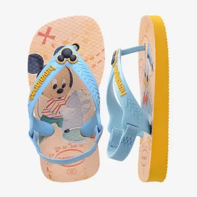 Sandales bébé Havaianas Baby Disney Classics II bleues 4137007-1740 avec motifs Disney et bride arrière