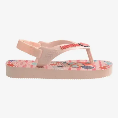 Sandales bébé Havaianas Baby Disney Classics II roses 4137007-9994 avec motifs Disney et bride arrière