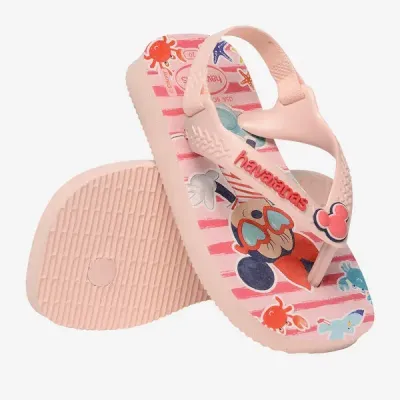 Sandales bébé Havaianas Baby Disney Classics II roses 4137007-9994 avec motifs Disney et bride arrière