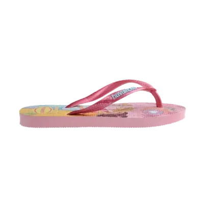 Tongs Havaianas Kids Slim Princess multicolores 4123328-9321 avec princesses Disney et semelle scintillante