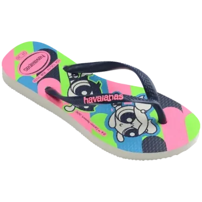 Tongs Havaianas Kids Slim Powerpuff Girls bleues 4149886-0001 avec imprimé Super Nanas