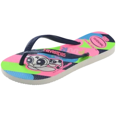 Tongs Havaianas Kids Slim Powerpuff Girls bleues 4149886-0001 avec imprimé Super Nanas