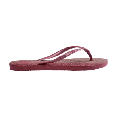 Tongs Havaianas Slim Gloss roses 4145617-9339 avec paillettes holographiques et brides métallisées